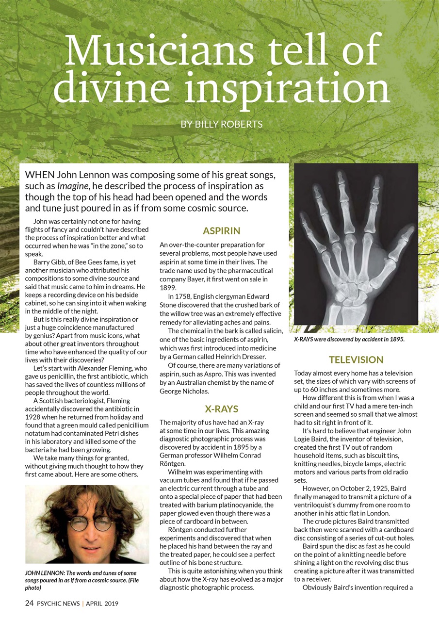 Psychic News Preview Pages