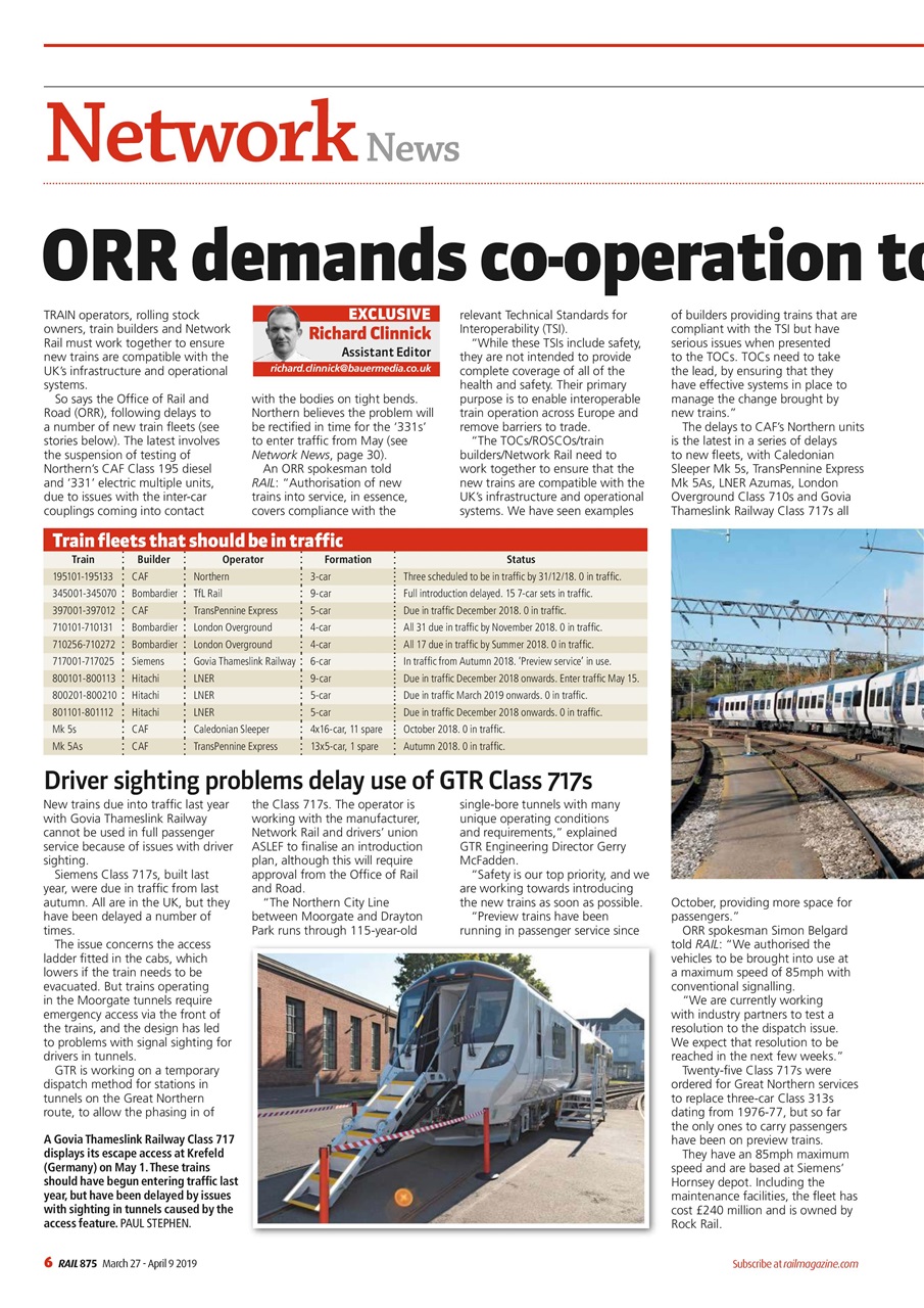 Rail Preview Pages