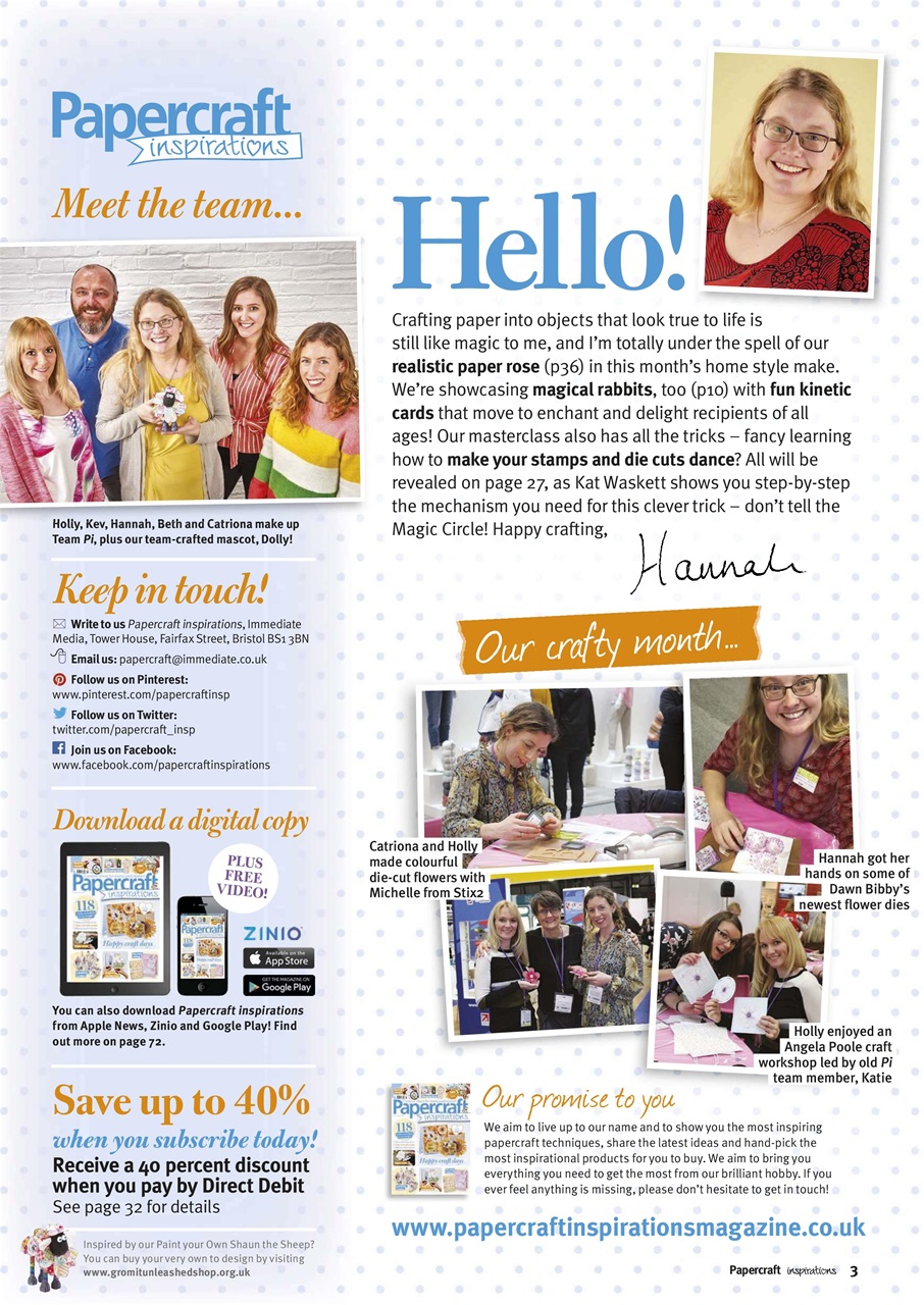 Papercraft Inspirations Preview Pages