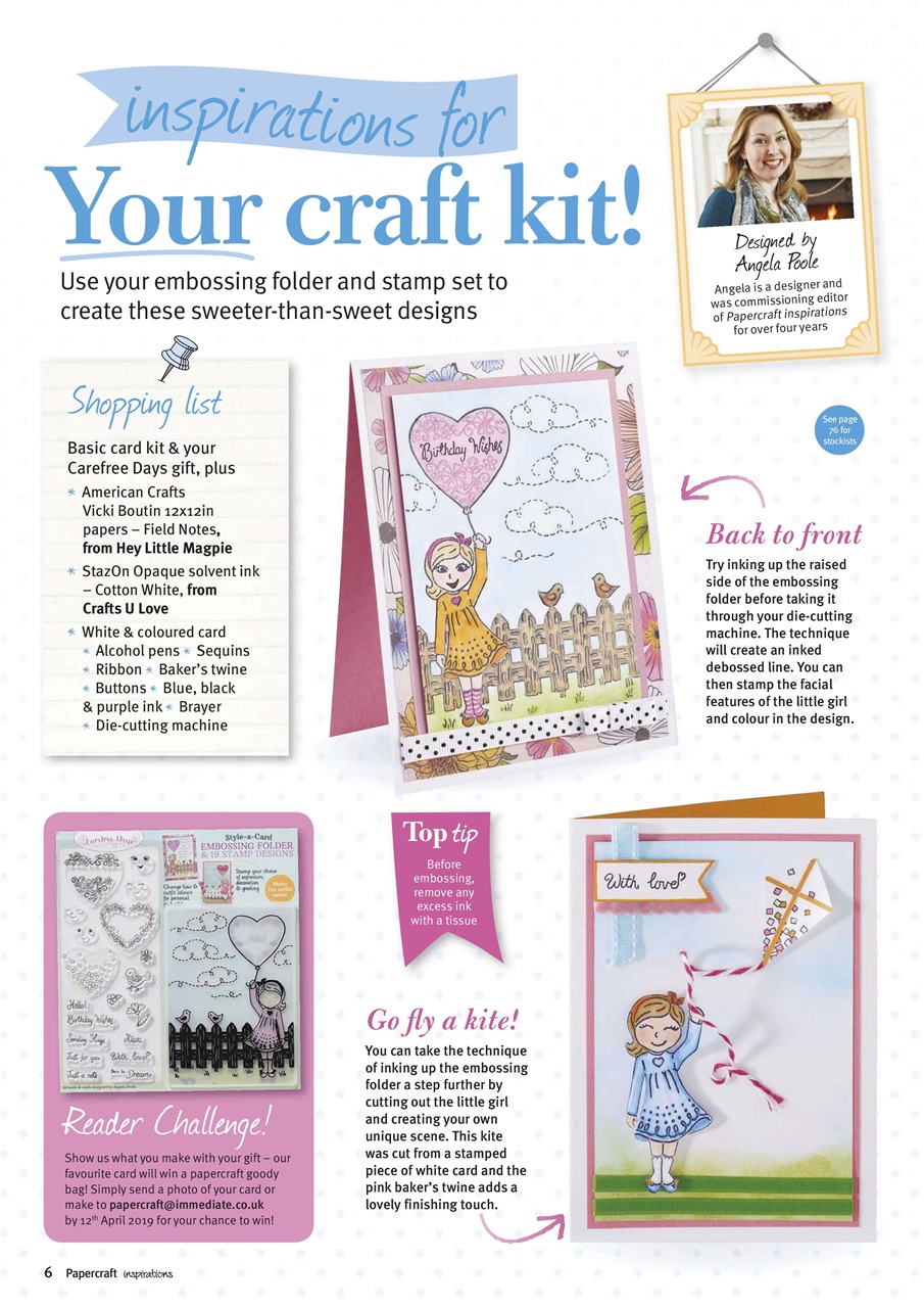 Papercraft Inspirations Preview Pages