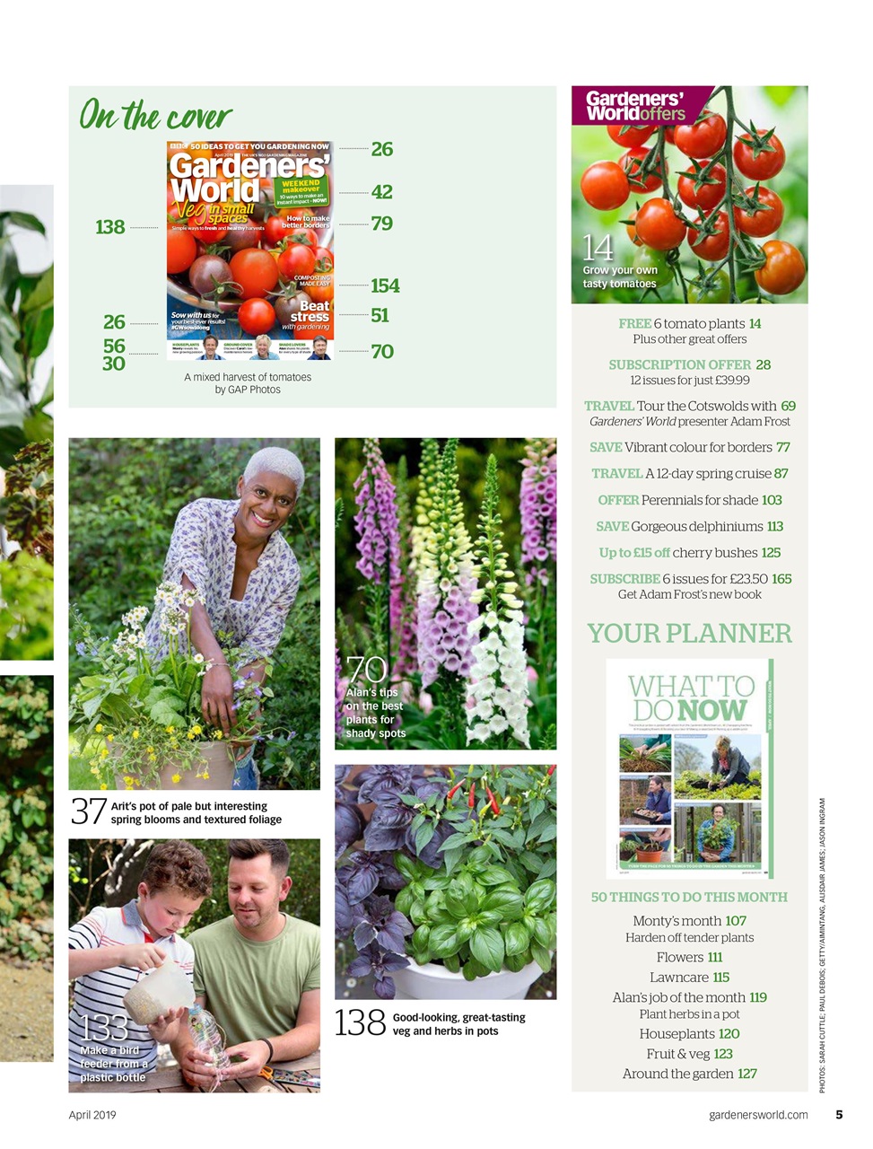 BBC Gardeners’ World Magazine Preview Pages