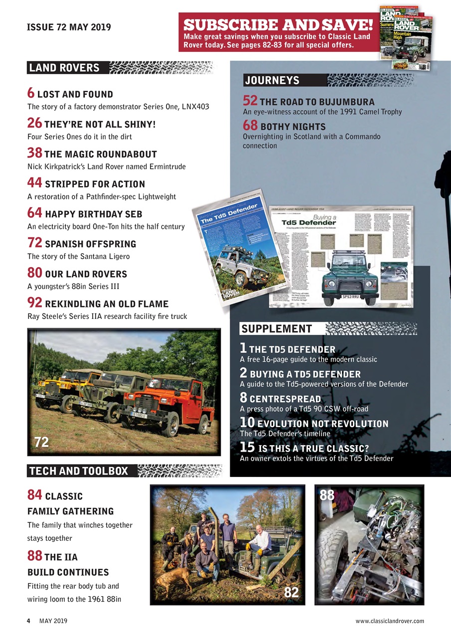 Classic Land Rover Magazine Preview Pages
