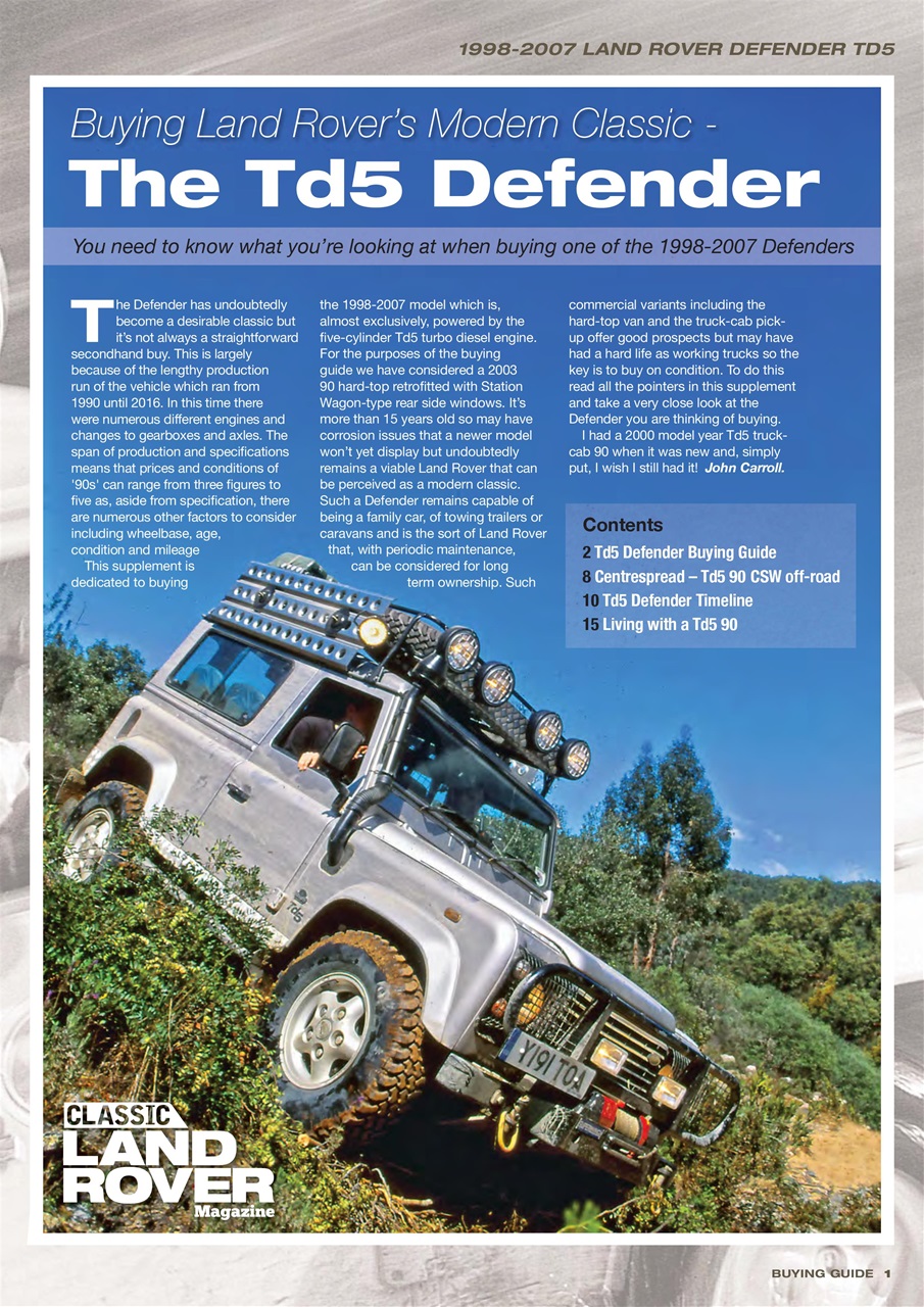 Classic Land Rover Magazine Preview Pages