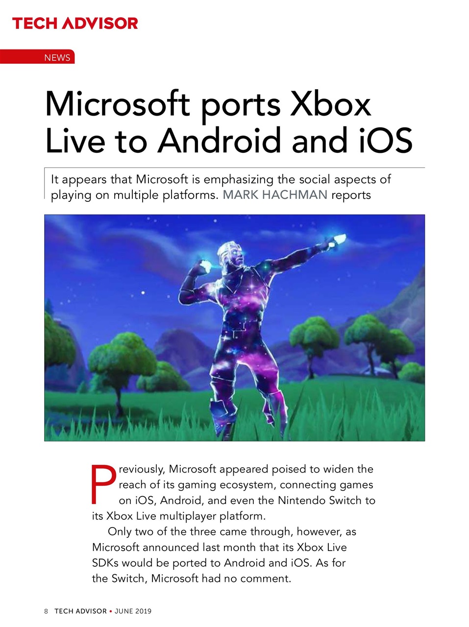 Tech Advisor Preview Pages