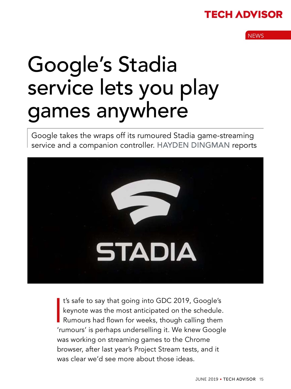 Tech Advisor Preview Pages