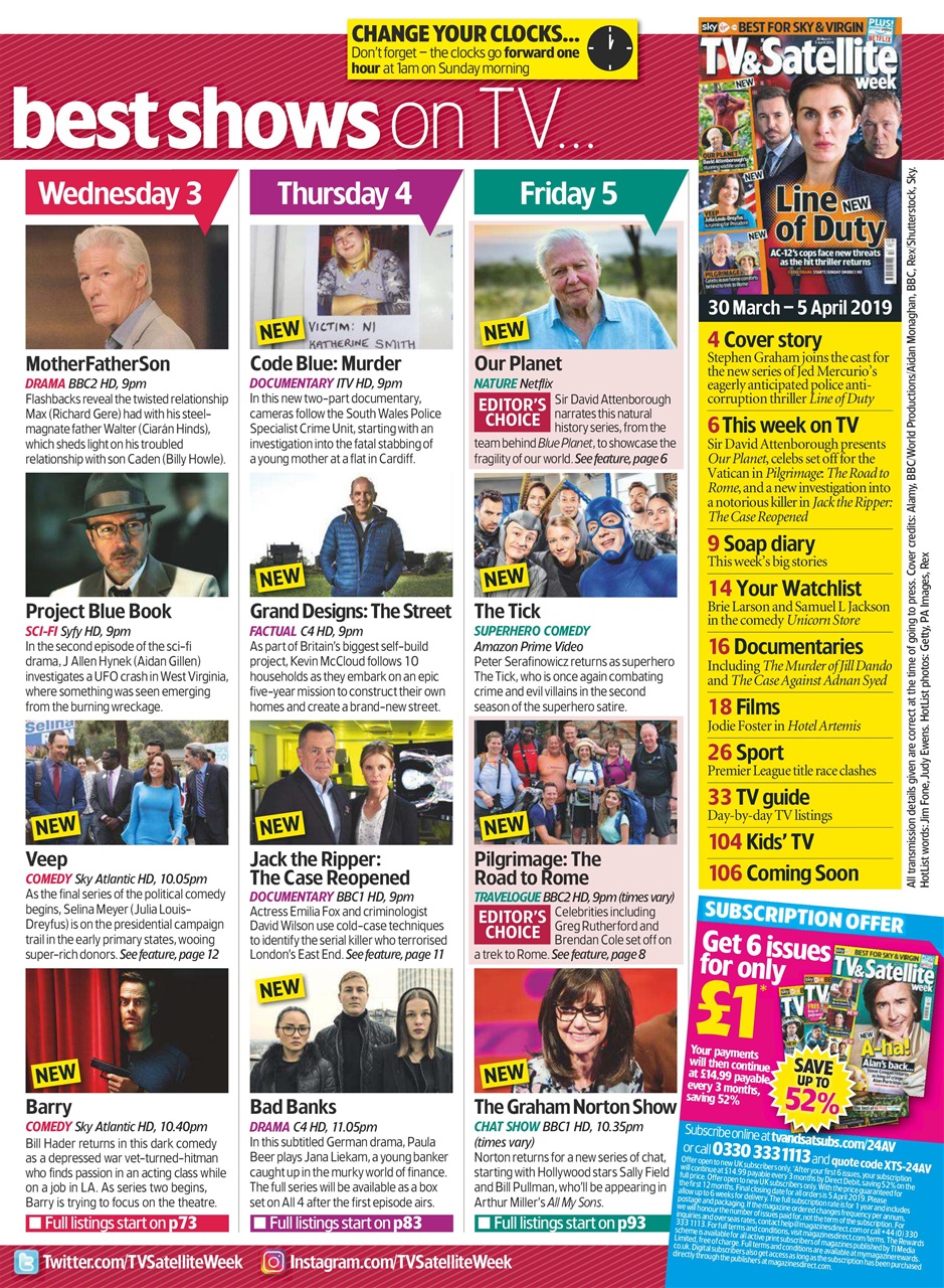 TV & Satellite Week Preview Pages