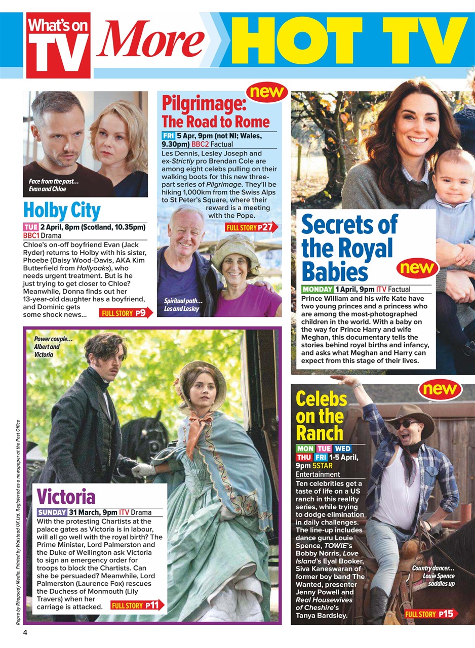 What's on TV Preview Pages