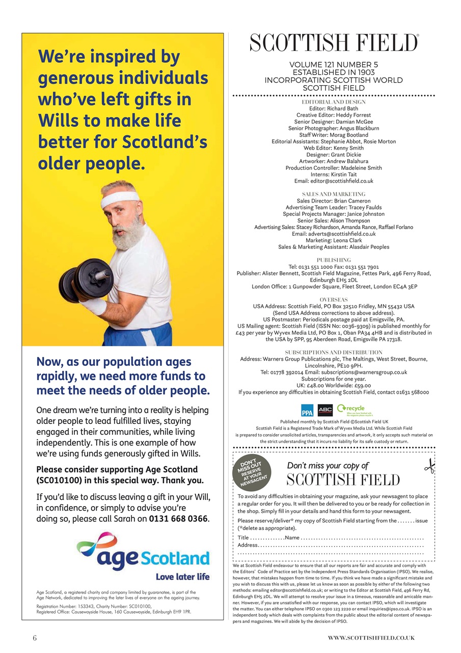 Scottish Field Preview Pages