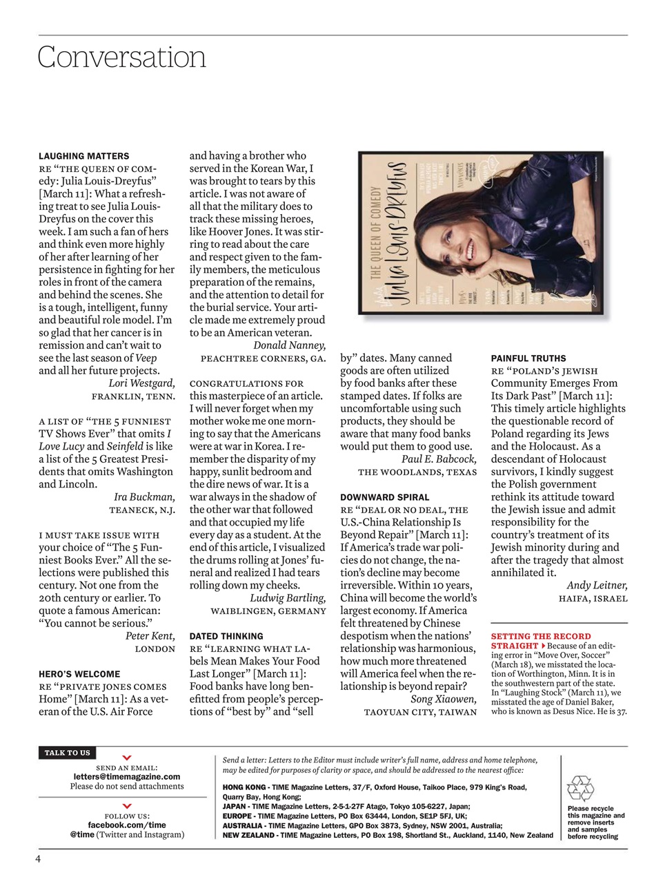 TIME Magazine Europe Preview Pages