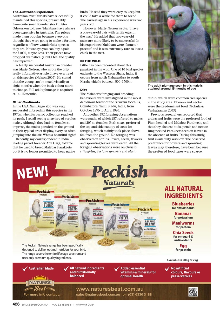 Australian Birdkeeper Magazine Preview Pages