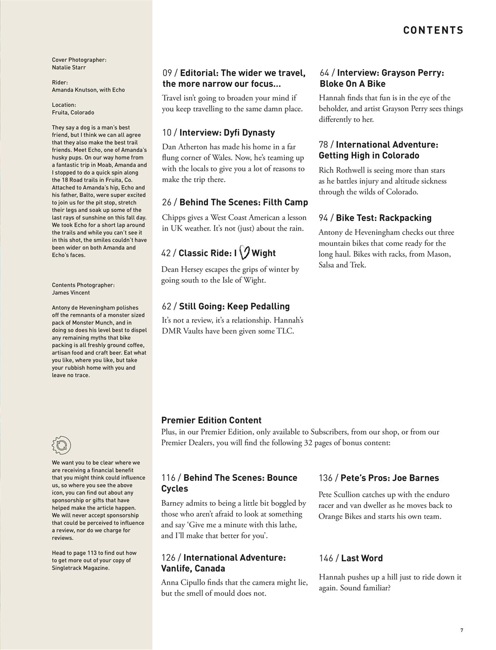 Singletrack Preview Pages