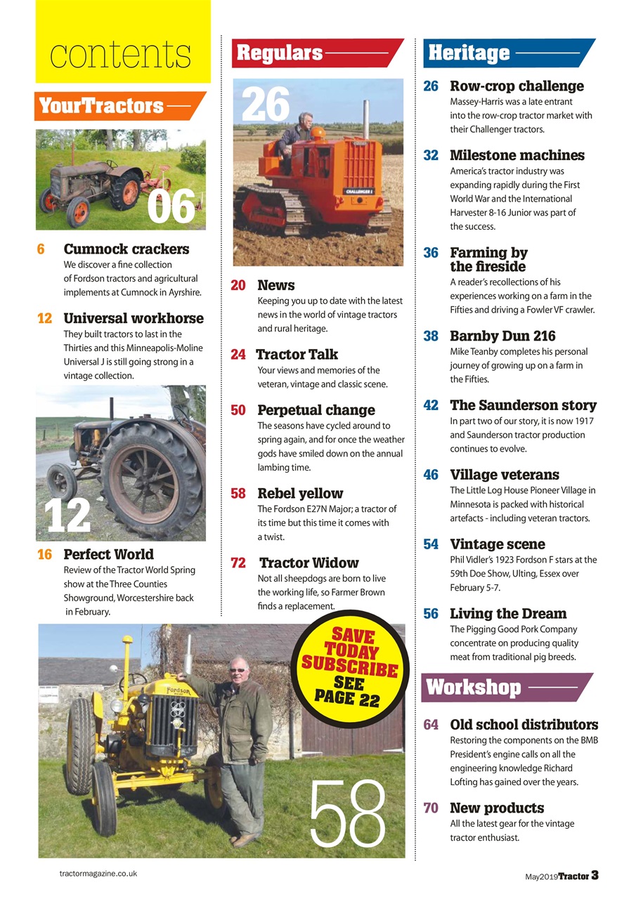 Tractor & Farming Heritage Magazine Preview Pages