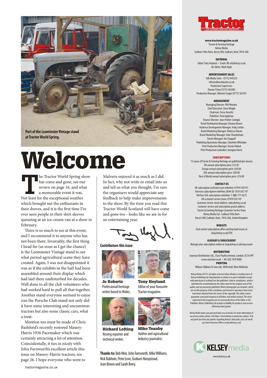 Tractor & Farming Heritage Magazine Preview Pages