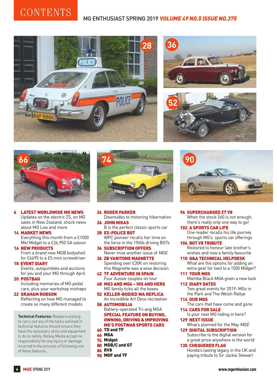 MG Enthusiast Preview Pages