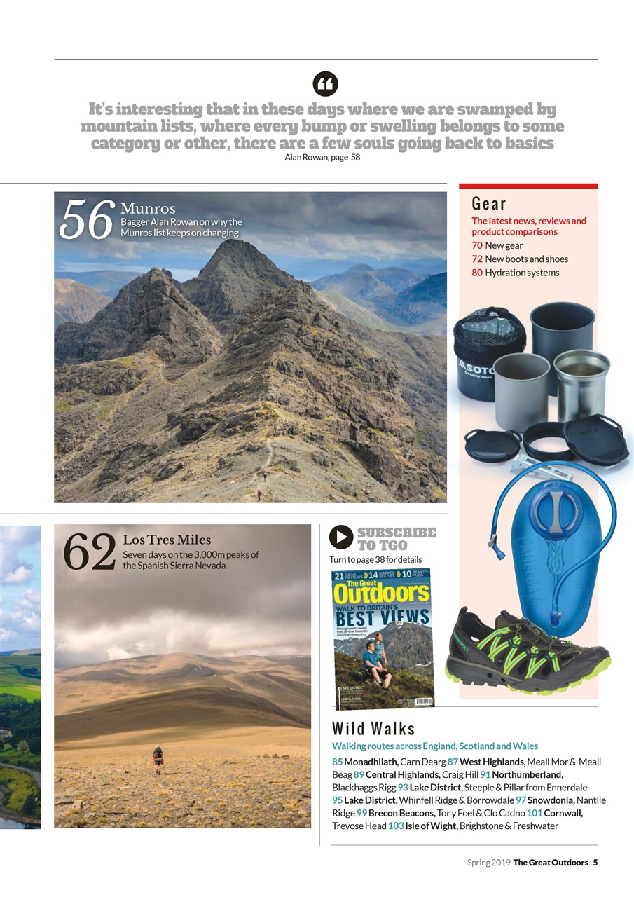 TGO - The Great Outdoors Magazine Preview Pages