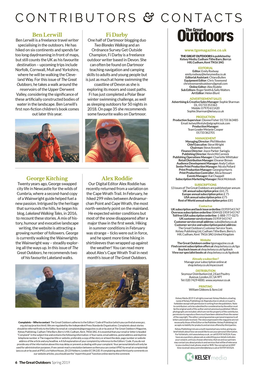 TGO - The Great Outdoors Magazine Preview Pages