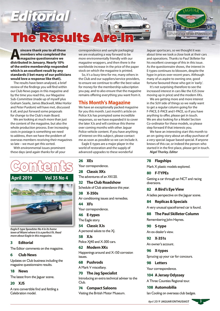 Jaguar Enthusiast Preview Pages