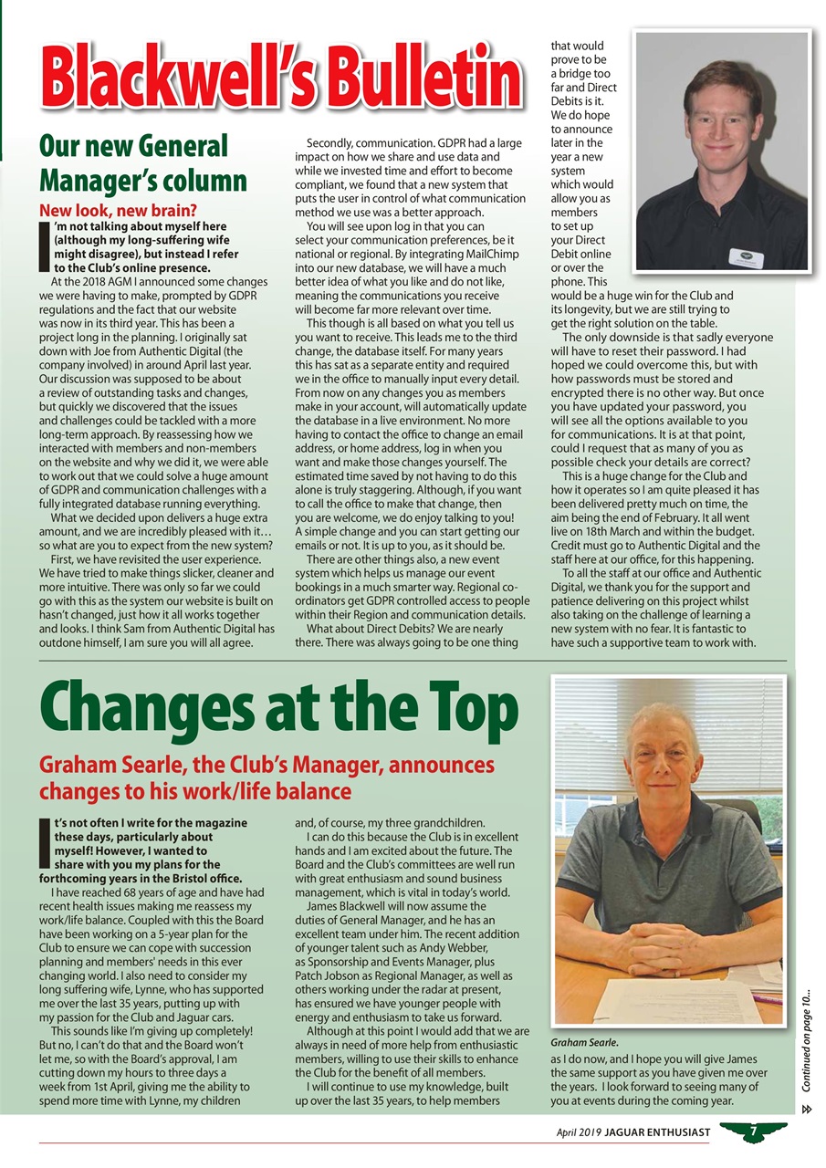 Jaguar Enthusiast Preview Pages