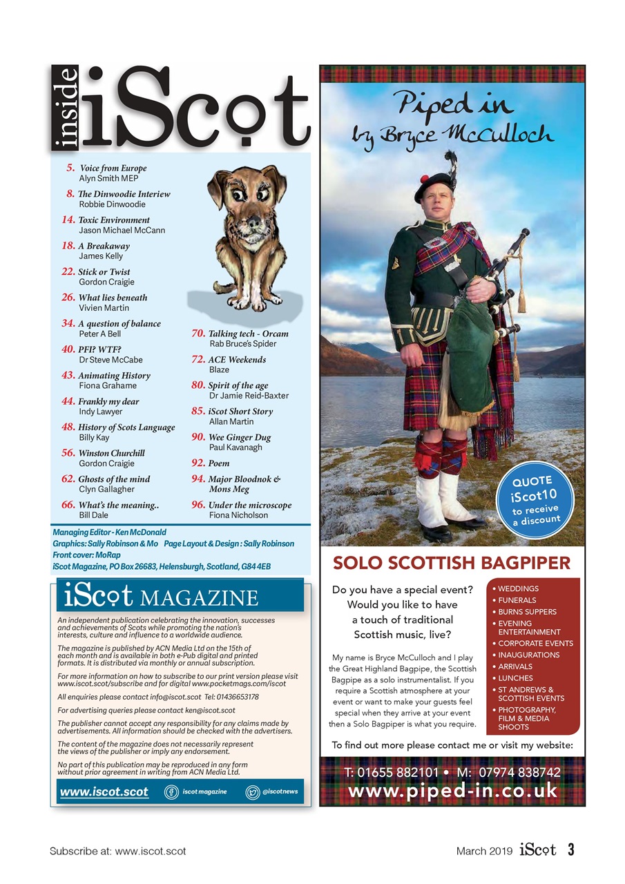 iScot Magazine Preview Pages