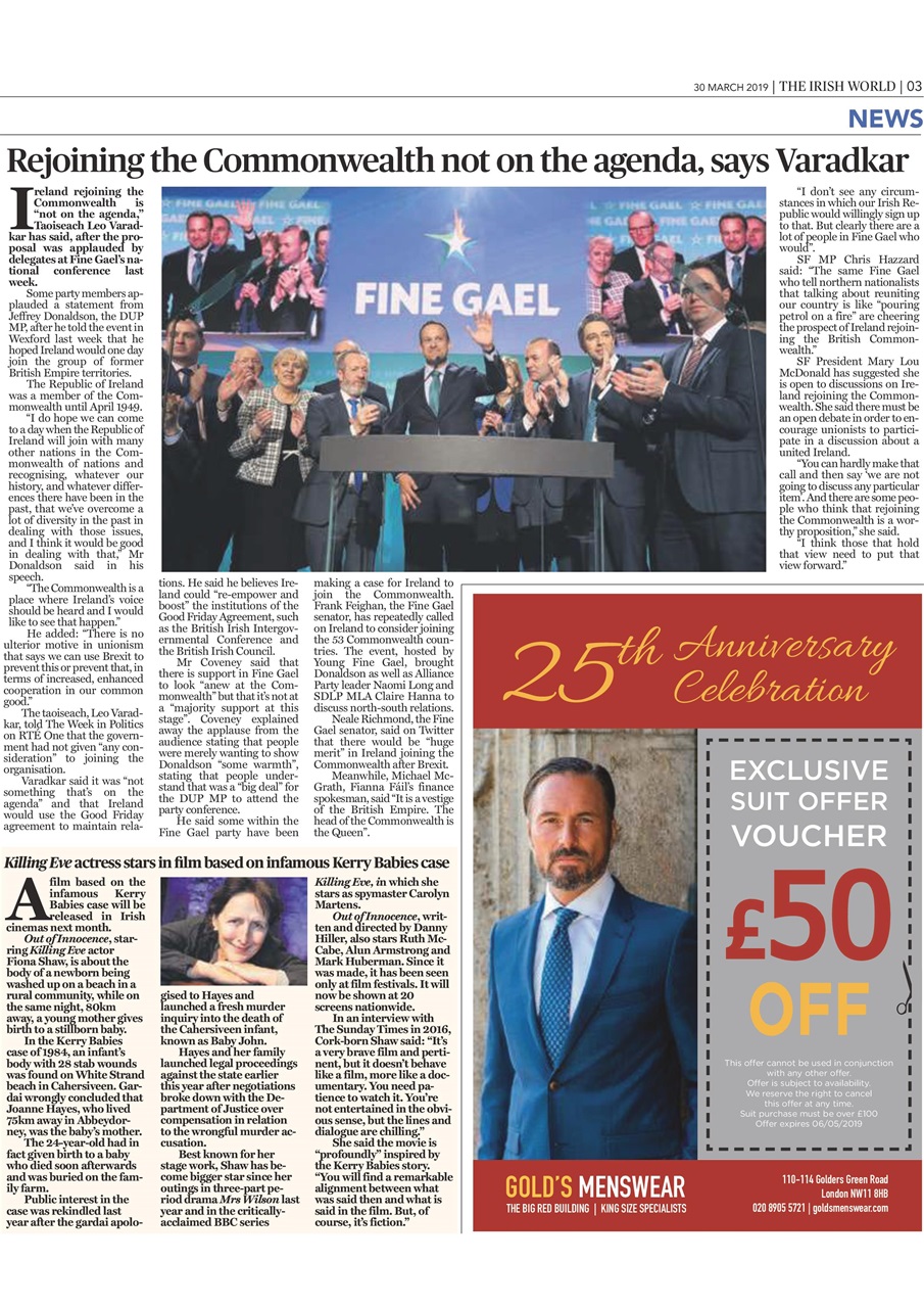 Irish World Preview Pages