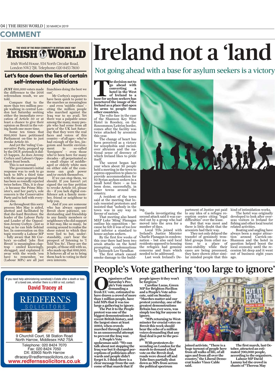 Irish World Preview Pages