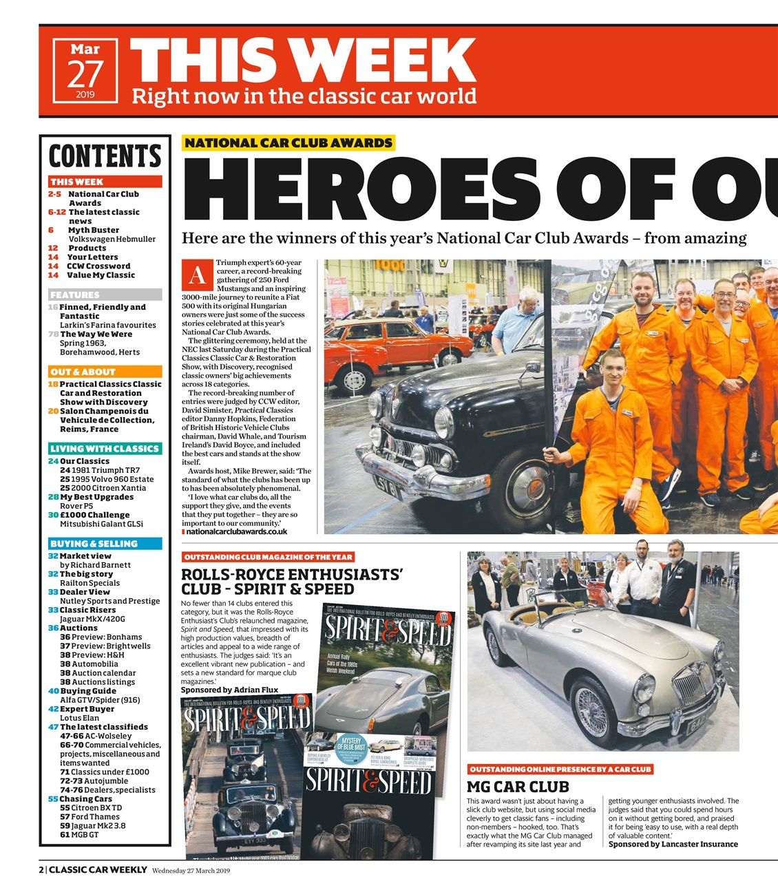 Classic Car Weekly Preview Pages