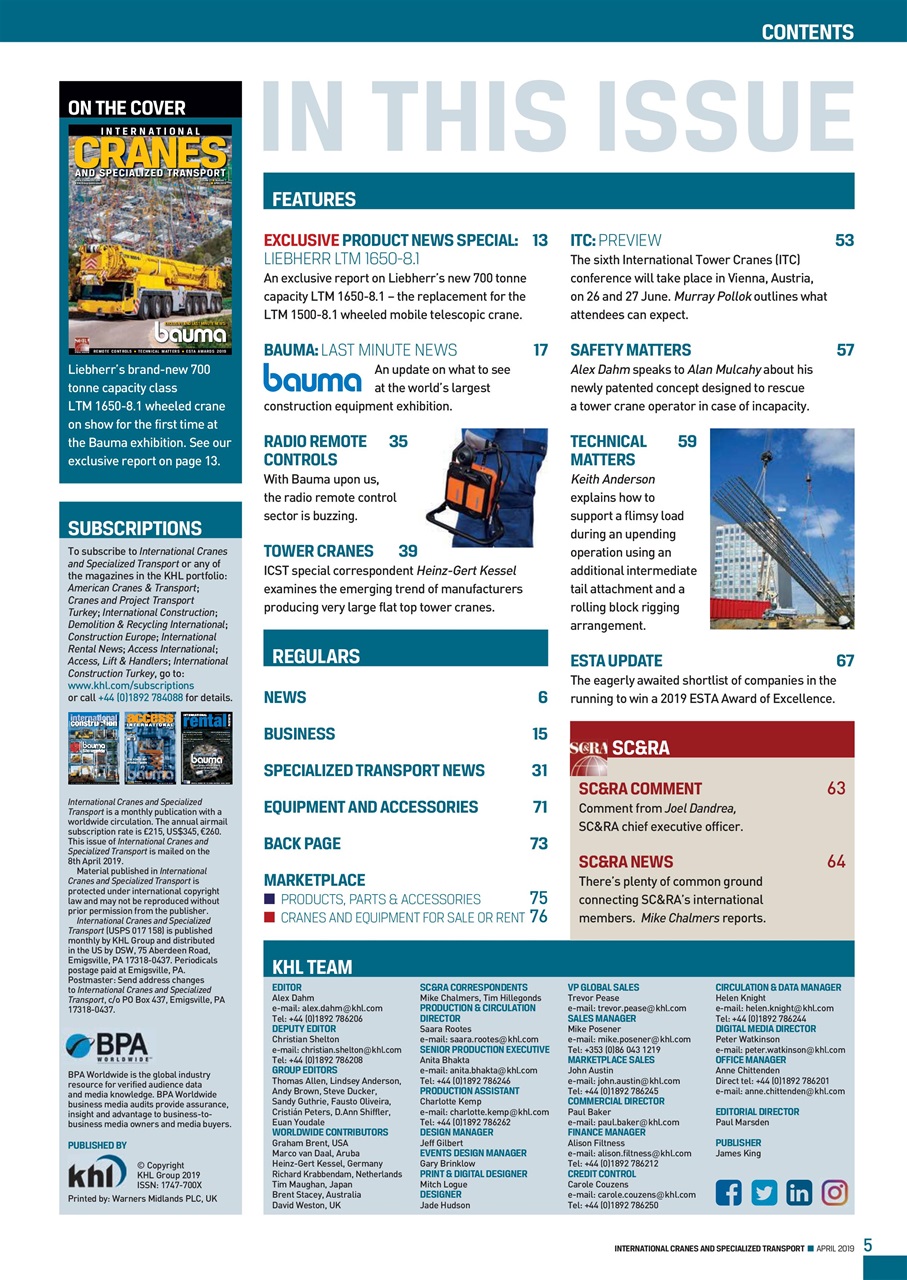 Int. Cranes and Specialized Transp Preview Pages