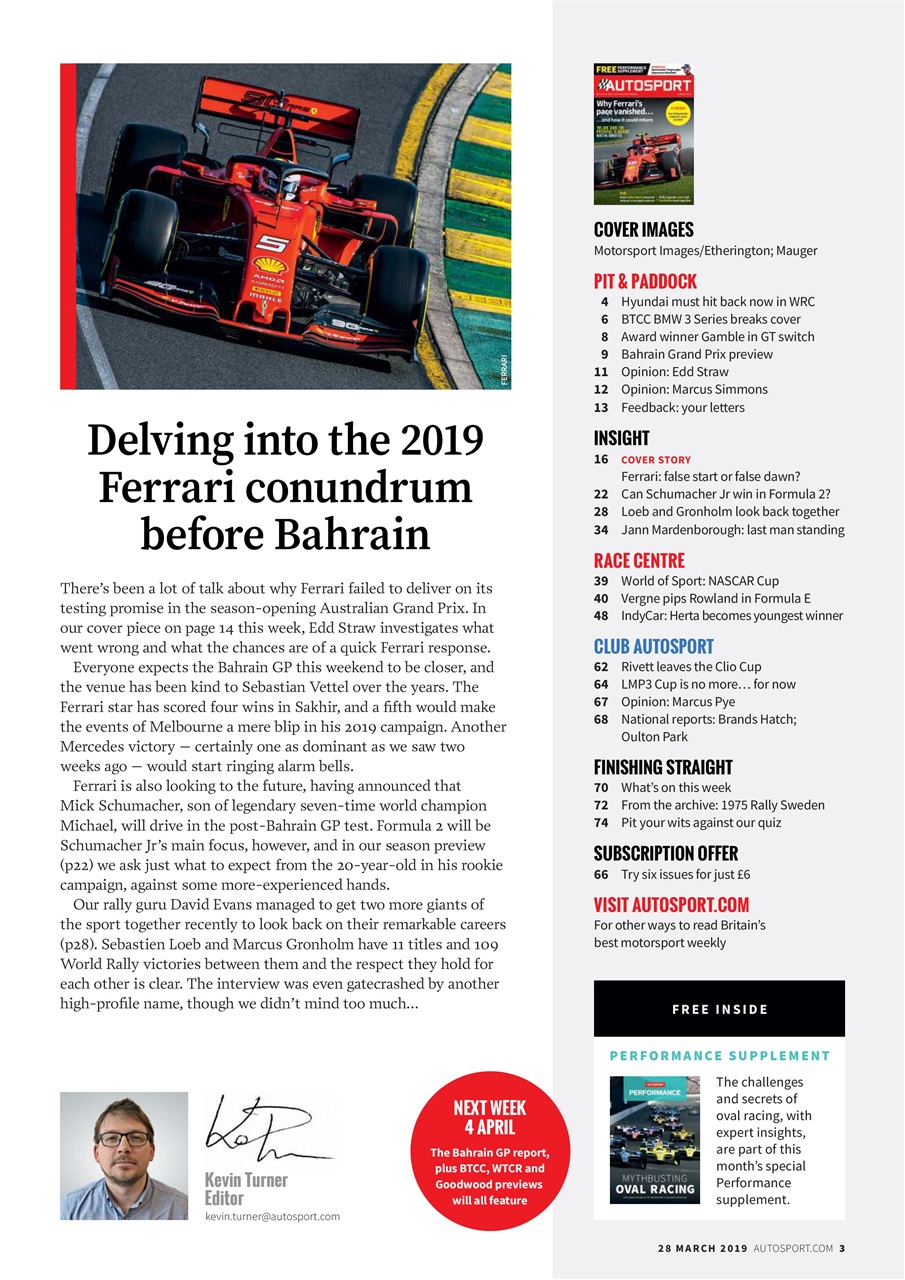 Autosport Preview Pages
