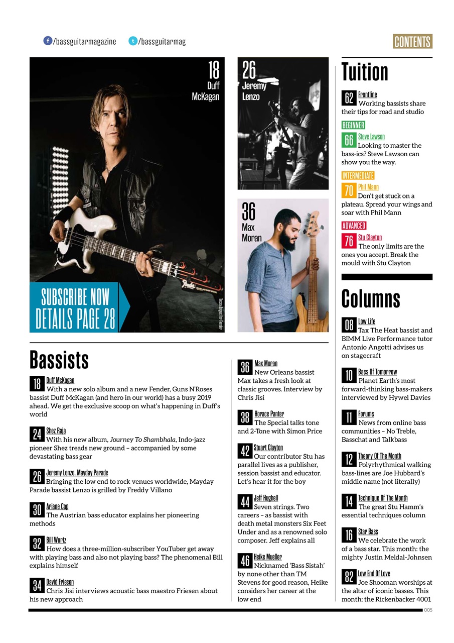 Bass Player UK Preview Pages