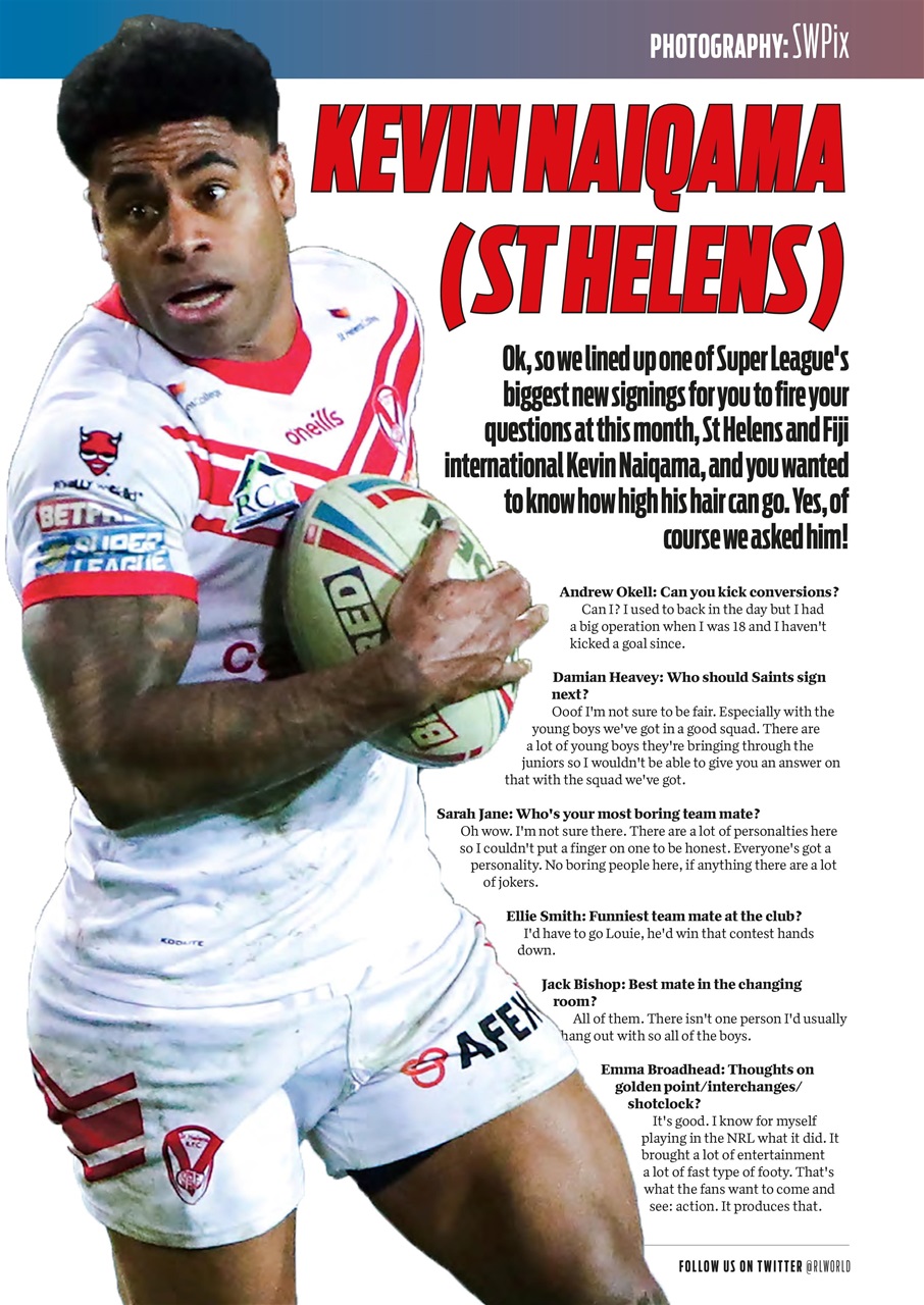 Rugby League World Preview Pages