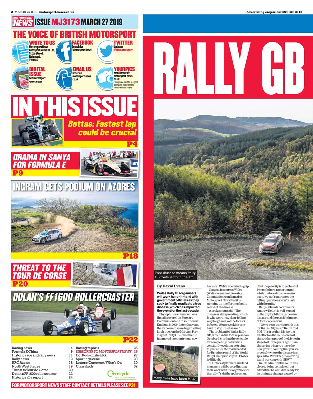 Motorsport News Preview Pages