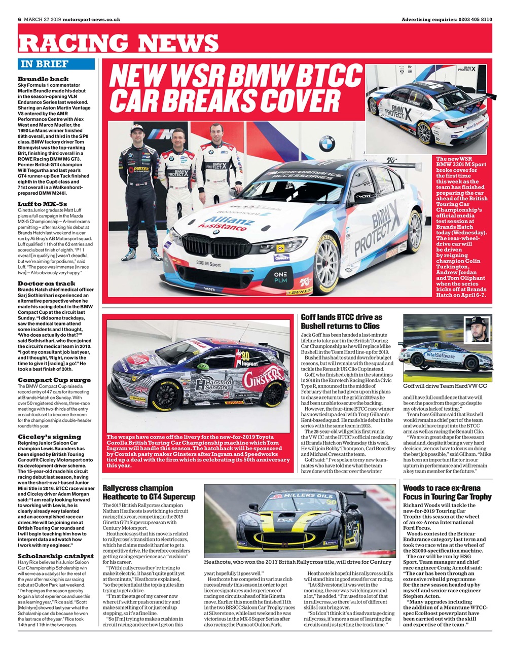 Motorsport News Preview Pages