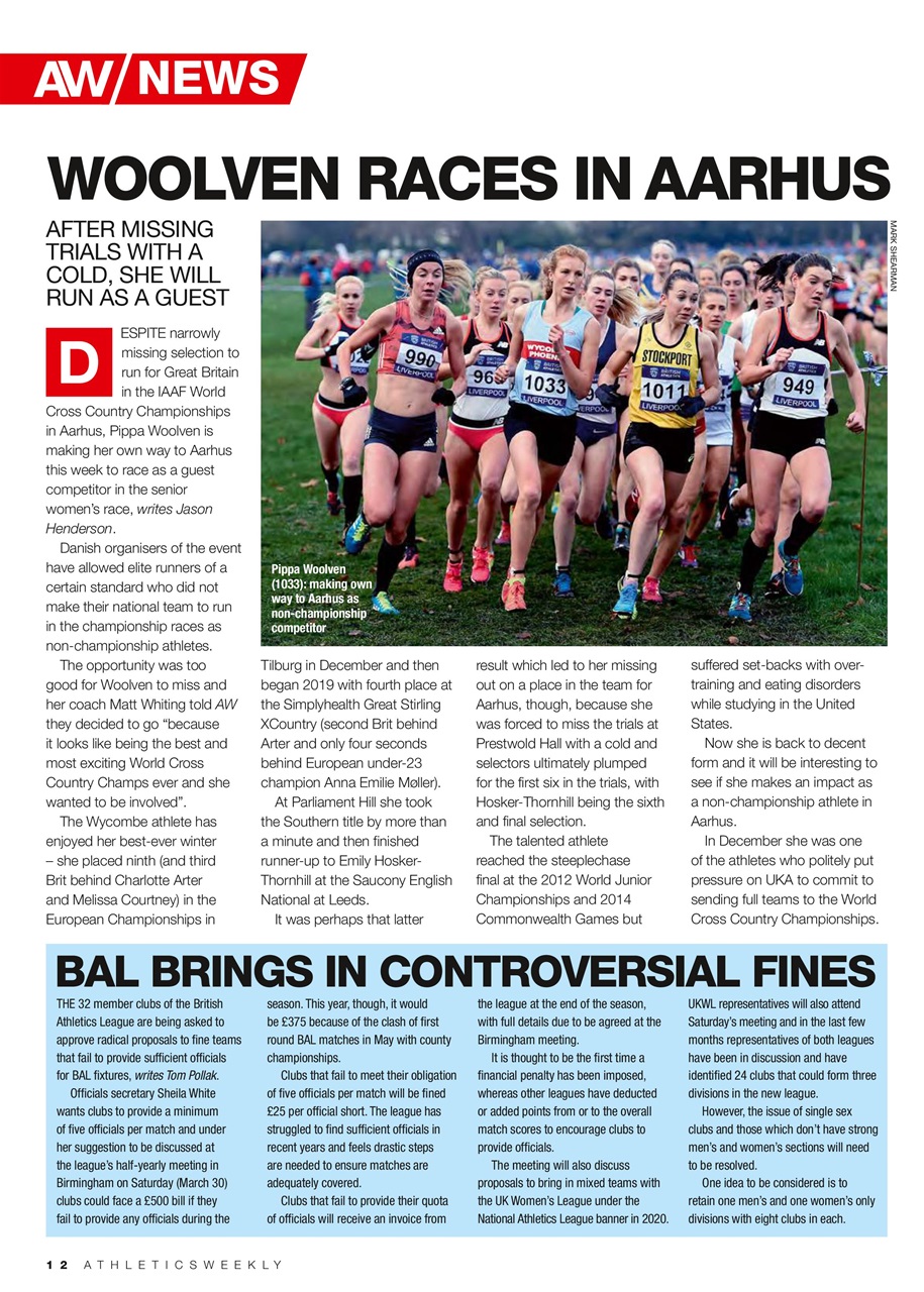 AW – Athletics Weekly Magazine Preview Pages
