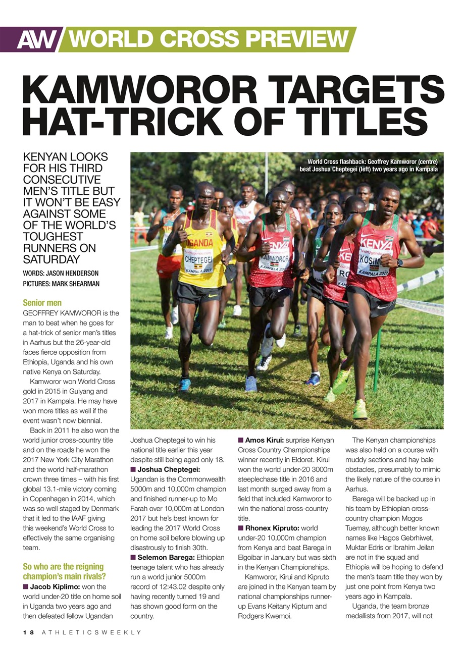 AW – Athletics Weekly Magazine Preview Pages
