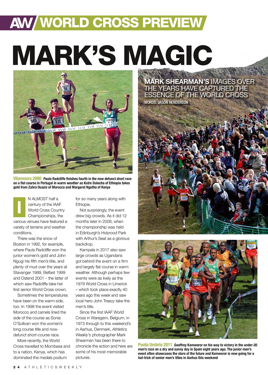 AW – Athletics Weekly Magazine Preview Pages