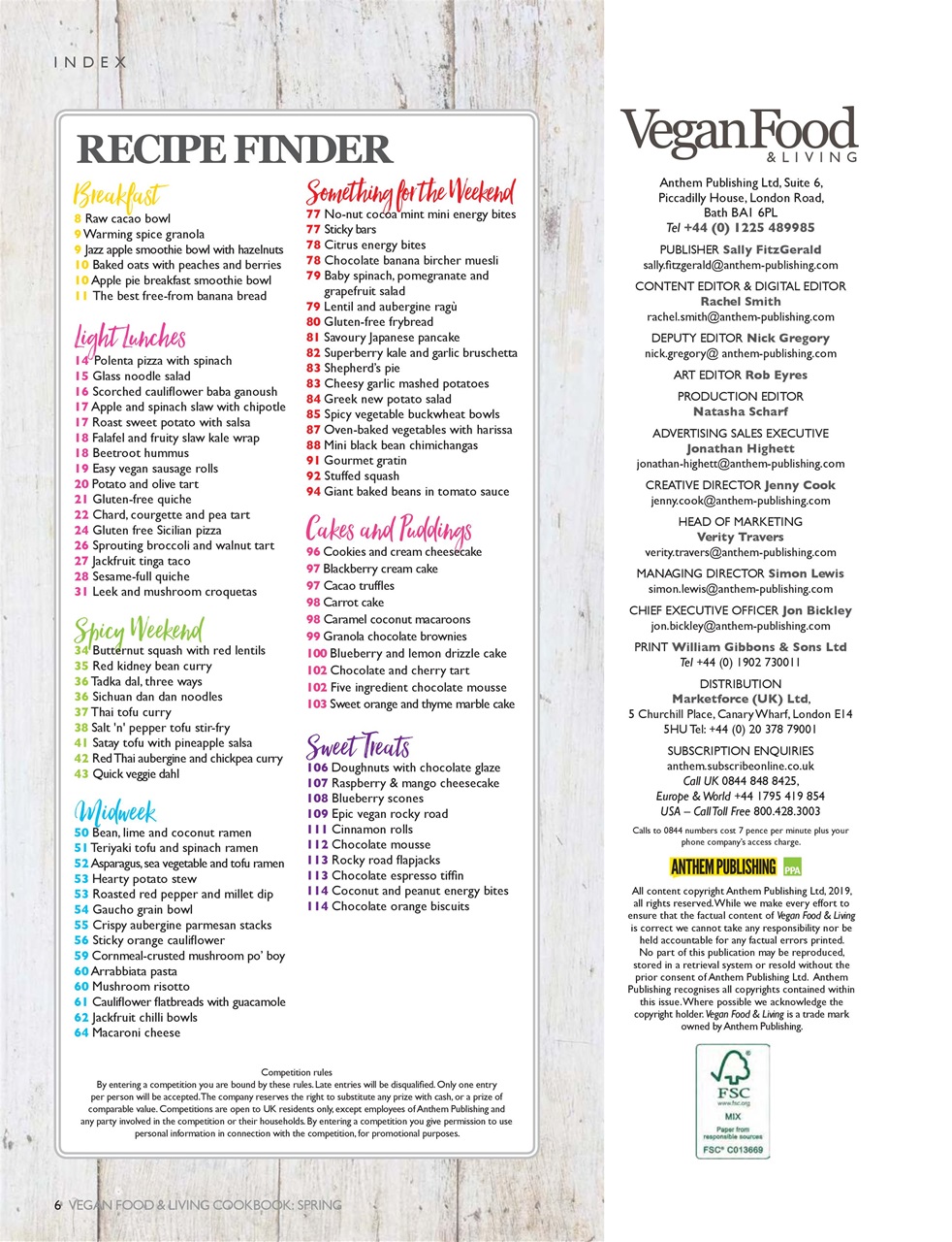 Vegan Cookbook Preview Pages