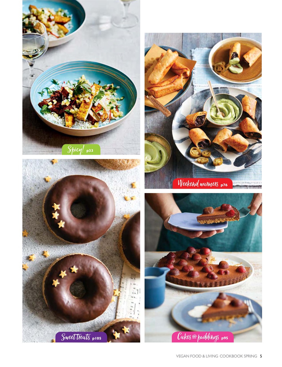 Vegan Food & Living Magazine Preview Pages