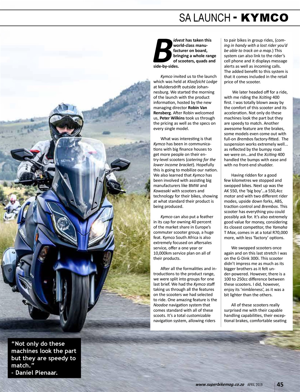 SuperBike South Africa Preview Pages