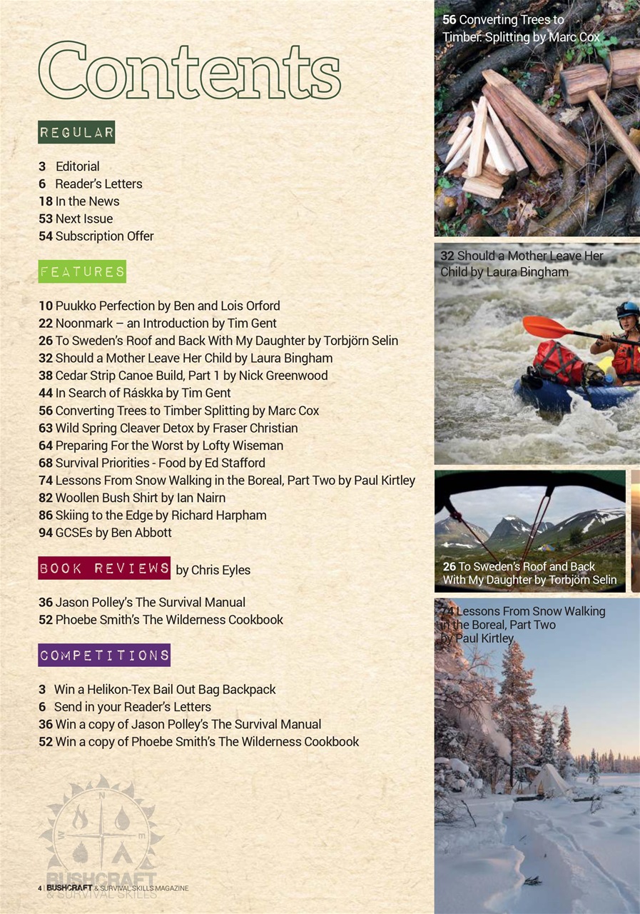 Bushcraft & Survival Skills Magazine Preview Pages