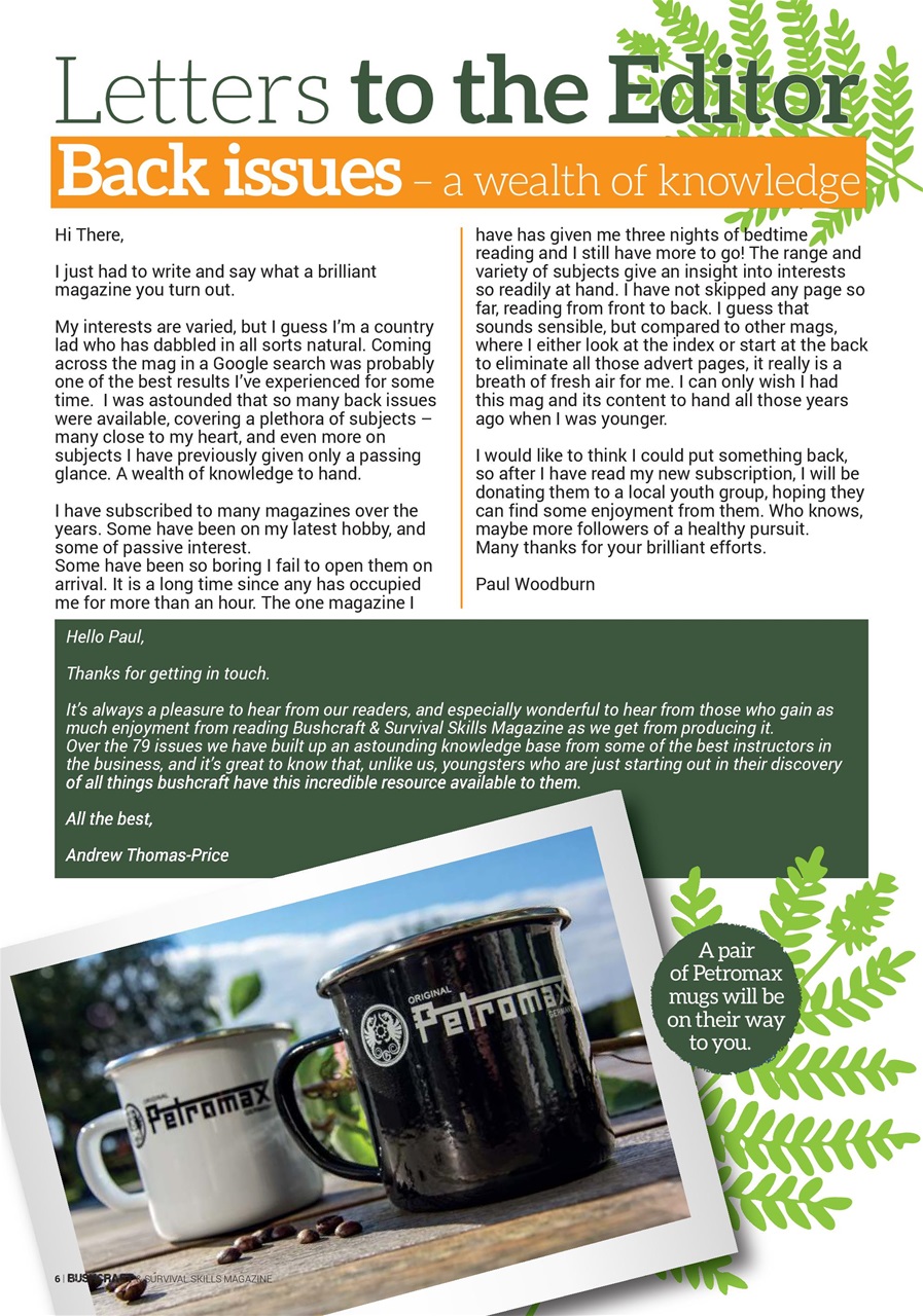 Bushcraft & Survival Skills Magazine Preview Pages