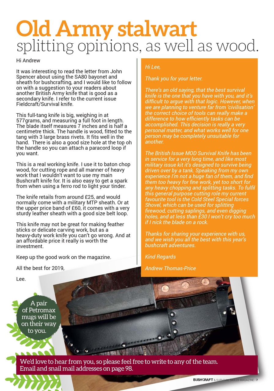 Bushcraft & Survival Skills Magazine Preview Pages