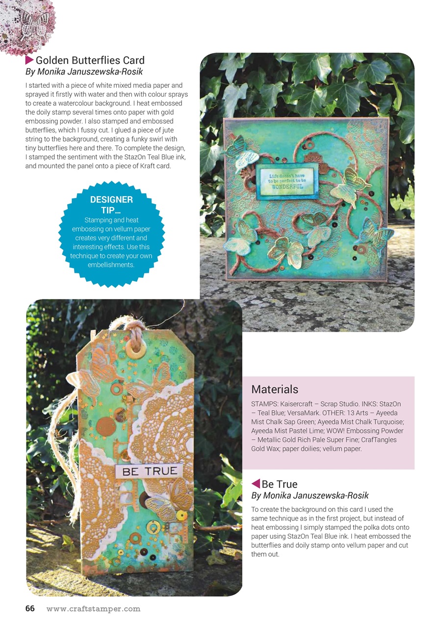 Craft Stamper Preview Pages