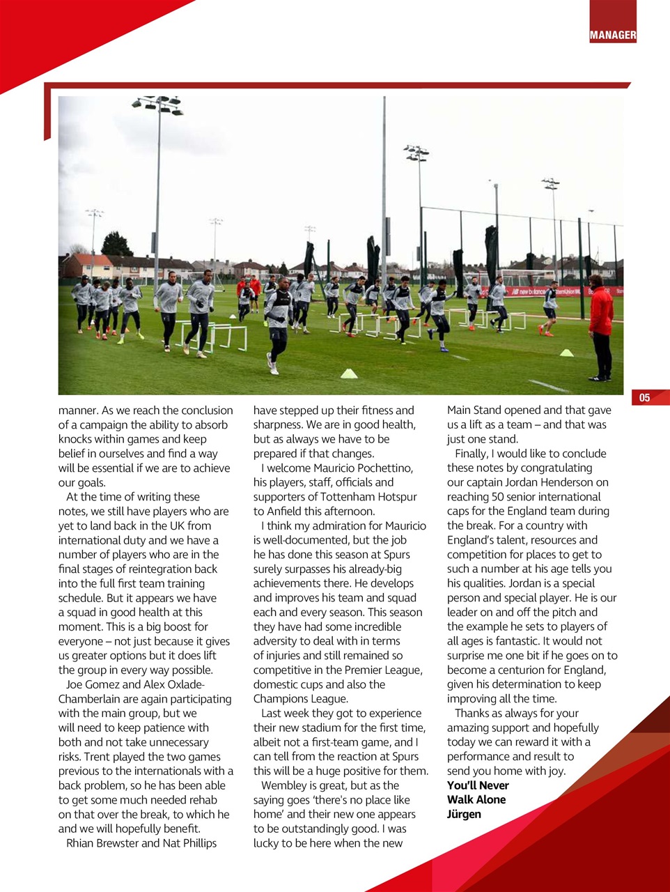 Liverpool FC Programmes Preview Pages