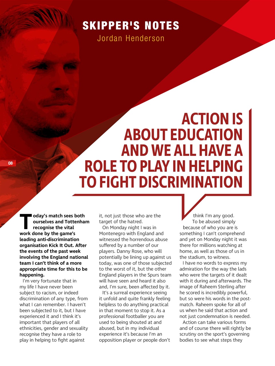 Liverpool FC Programmes Preview Pages