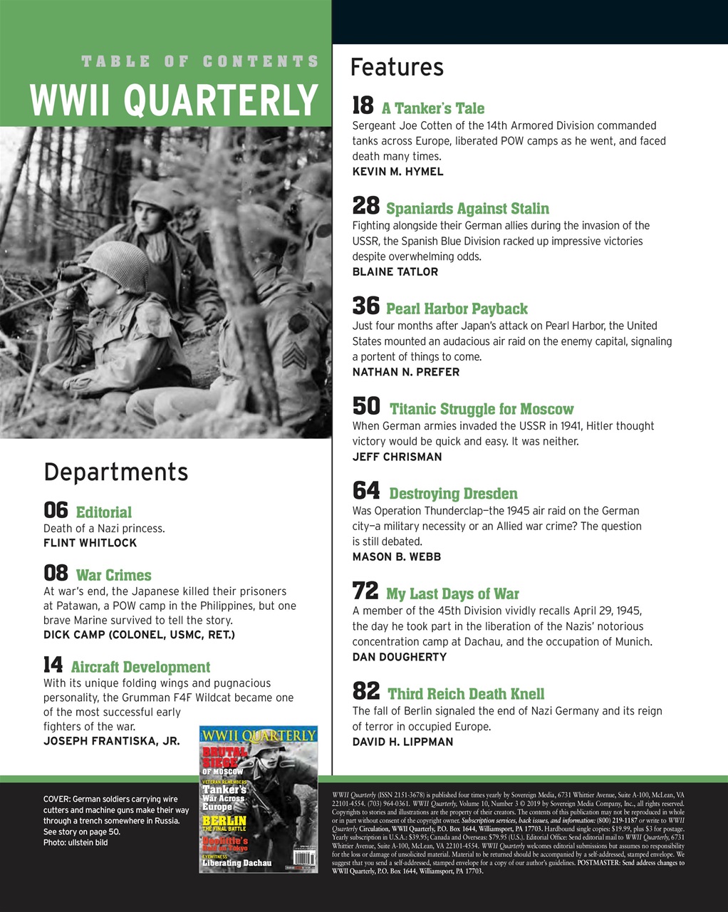 WWII Quarterly Preview Pages