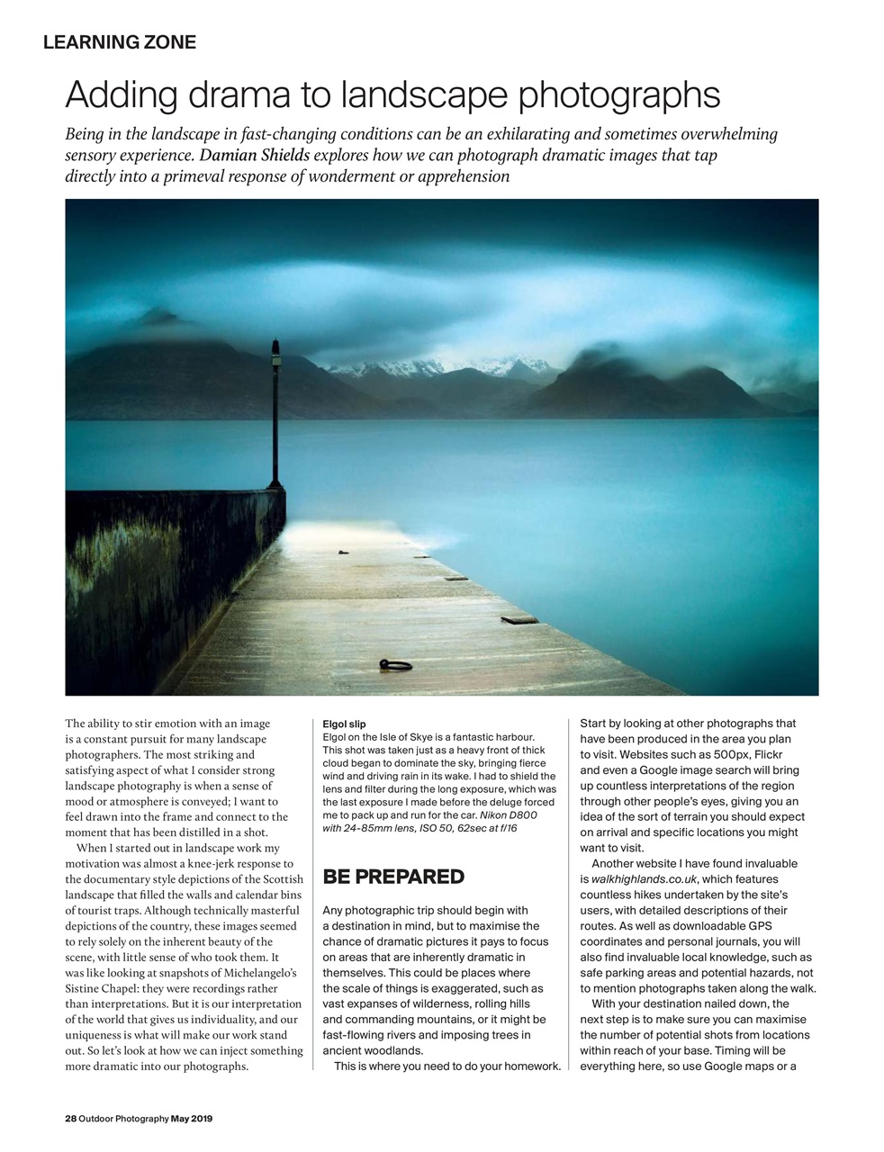 Outdoor Photography Preview Pages