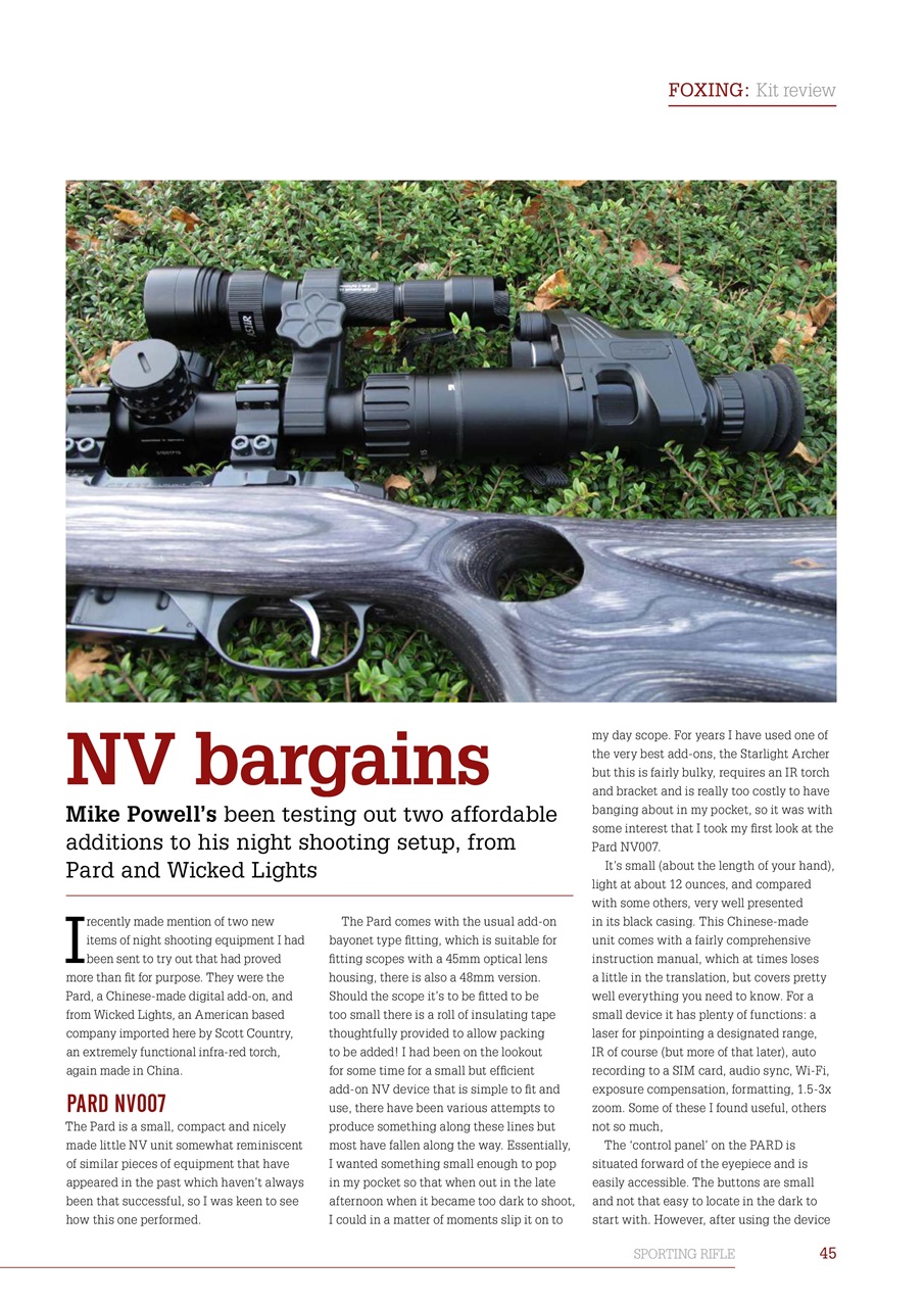 Sporting Rifle Preview Pages