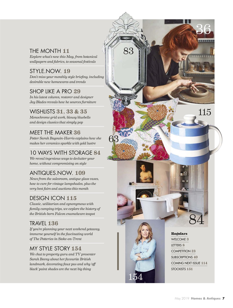 Homes & Antiques Magazine Preview Pages