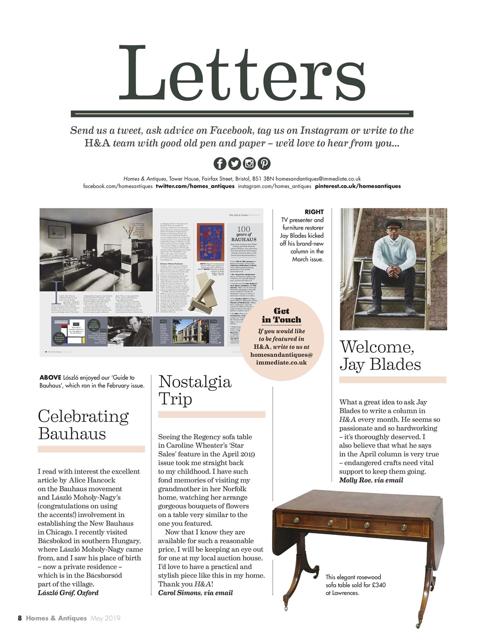 Homes & Antiques Magazine Preview Pages