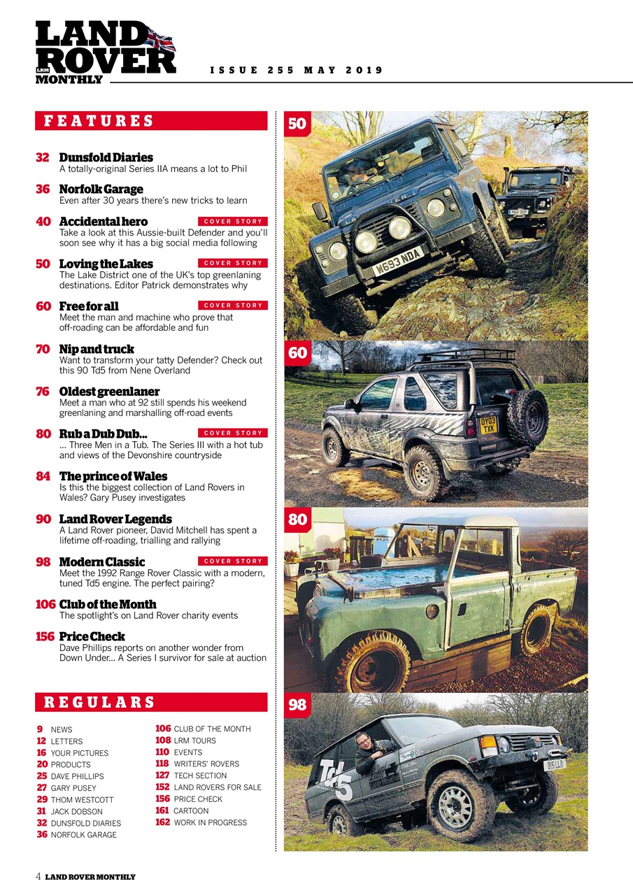 Land Rover Monthly Preview Pages
